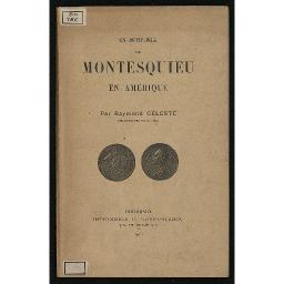 Un petit-fils de Montesquieu en Amérique  R. Céleste. 1902
